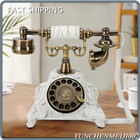 Antique European Style Old Fashioned Rotary Dial Phone vintage Handset Telephone