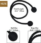 Curtain Tiebacks Outdoor Elegant Decorative Tie Backs Modern Rope Tiebacks For D