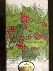 2 Vtg 1980s Christmas Hallmark Paper Tablecloths Holly Leaves Berries 60x102 Nip
