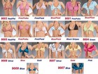 Wholesale Lot Bikini Bra Top Dress Cover Up Tie Front Dancer Gogo Rave S M L