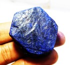 Natural 216 80 Ct  Huge Blue Sapphire Specimen Rough Treated Gemstone Certified