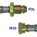 3 Metre Pol X W20 Pigtail Caravan Propane Gas Hose With Nrv - None Return Valve