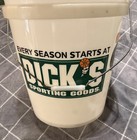 Dick   s Sporting Goods 5 Gallon Clear Bucket Pail Only Softballs      