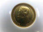 Russian Empire Coin 1902 Russia 5r Rouble Ngc Ms64 Gold