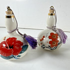 Estate Vintage Set Of 5 Japanese Ceramic 3 25  Tall Bells Dorei Pottery