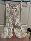 Girls Weissman Dance Dress Sz Xlc X-large Child Pink Floral Ballet Tulle Dress
