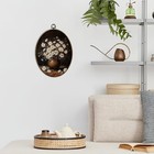  Vintage Dark Floral Oval Wall Art Decor  Country Floral Still Life Framed 