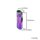 Triple Jet Cigar Torch Lighter Windproof Refillable Butane  Flint Wheel Ignition