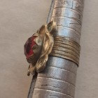 Ultra Rare Ancient Silver Antique Roman Ring Artifact Stunning With Red Stone