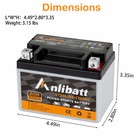 Ytx4l-bs Atv Motorcycle Agm Battery High Performance Maintenance Free Replace 