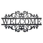 Metal Welcome Sign For Front Door Rustic Wall Hanging Decor Welcome Door Sign 