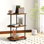 3-tier Narrow Side Table With Wheels Small Coffee Accent Table For Living Room
