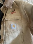 Detroit Carhartt Work Jacket Corduroy Collar Standard Embroidery Size L
