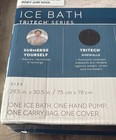 Inflatable Ice Bath With Hand Pump  Carry Bag And Cover  29 5in X 30 5in Nwt