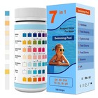 Versatile 7-in-1 Water Testing Strips - 50 Quick Tests For Pool  Spa  Hot Tub