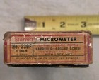 Vintage Starrett No  230f 0-1  Outside Micrometer Usa Original Box   Manual