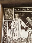 Antique Minton Brown Transferware John Moyer Smith Tile Framed Ivanhoe Death Of