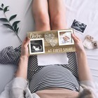 Baby Sonogram Picture Frame For 3  X 3  Ultrasound Photo - Pregnancy Announce   