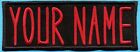 Adult Custom Ghostbusters Embroidered Name Tag Patch   iron-on   -- Your Name