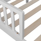Wooden Baby Toddler Bed Children Bedroom Furniture With Safety Guardrails White