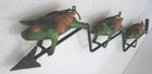 Antique Old Iron Three Flying Pigs Weather Vane   Weathervane