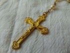 Vintage Pearls Rosary Beads Crucifix Set