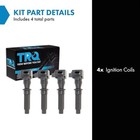 Trq Ignition Coil Set Fits Jaguar E-pace F-pace F-type Xe Xf Land Rover 2 0 3 0