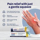 Three60  Rapid Pain Relief Gel Fast Arthritis Relief Herbal Non-stain 50g