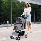 Foldable Pet Stroller  Cat dog Stroller With 4 Wheel  Pet Travel Carrier Strolli