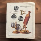 Vtg Science Prints Robert Hooke 1665   George Adams Microscope Plates Lot Of 2