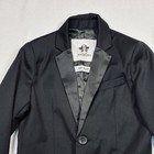 Black N Bianco Boy s Blazer Tuxedo Jacket Black Lined Wedding Formal Size 7