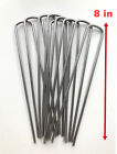 8  Weed Barrier Fabric Stakes Landscape Staples Sod Staples - Commercial Grade 