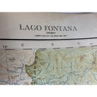 Vintage Map Argentina Chile Lago Fontana Topographical Military South America
