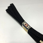 Obi-jime 100  Silk Braided Cord Black  In Made In Japan