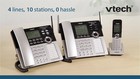 Vtech Cm18445 4-line Phone With  3 Cordless Handsets - Music On Hold