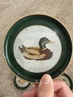 Vtg Set 5 Otagiri Mallard Duck Unlimited Lacquerware Coasters W Box Japan
