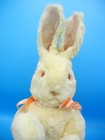 1987 Plush Artist Wendy Brent 20  Cream Bunny Rabbit Pink Glass Eyes  21 100