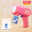 Kids Bubble Machine Gun 360   Rotatable Leak-proof Automatic Toy With Bottle