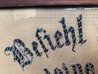 Antique 1879 Fine Beadwork Paper Punch Sampler Psalm 37 5 In German  Exquisite 