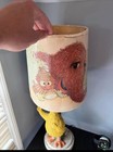 Vintage 1970 s Sesame Street Big Bird Table Lamp W  Shade Muppets Working