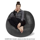 Sofa Sack 4 Ft Bean Bag Chair Cover Only - Charcoal  Machine Washable