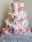 3 Tier Undecorated Diaper Cake Baby Shower Centerpiece Boy Girl Unisex -u Decor8