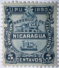 Travelstamps  Nicaragua Stamps Scott  22  5c  Train Mint Mogh