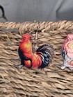 Rooster Multicolor Dangle Drop Hook Earrings