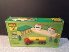 Brio Wooden Train Gas Station Set 33533  1980 s  complete  Golden Era