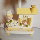 Vintage Nursery Original   s 1979 Children In Shoe Lamp With Night Light  Shade