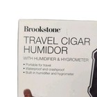 New Brookstone Travel Cigar Humidor Humidifier   Hygrometer - Fits 5 Cigars
