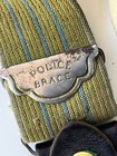 Rare 1920s-30s Original Vintage    police    Brace Pinstripe Suspenders Leather Lqqk