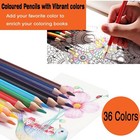 Premium 36-color Pencil Set For Artists - Soft Core Pencils For Sketching                     