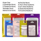 Multi-size   Color Matte Foil Mylar Flat Zipper Bag For Storage Food W  Window